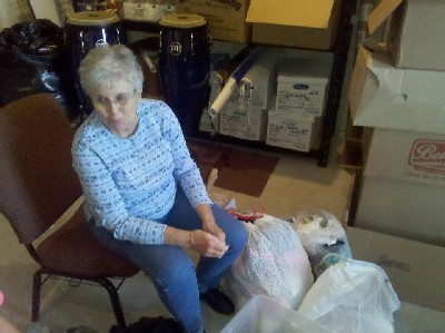 Betty Russell Serving in The Closet